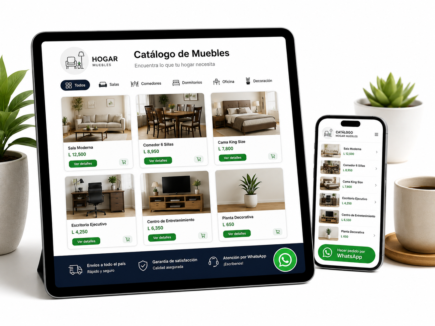 Catálogo web con WhatsApp